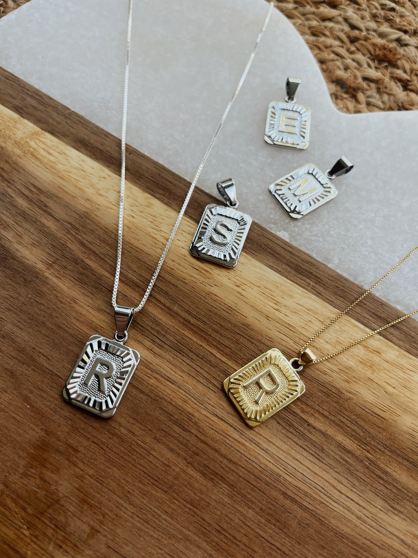 Initial Tag Necklace